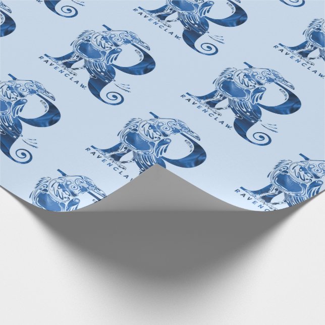 Papel De Presente Harry Potter | Gráfico Aguamenti RAVENCLAW™ (Ponta)