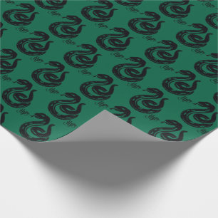Papel De Presente Harry Potter   Ícone Cobra de Slytherina