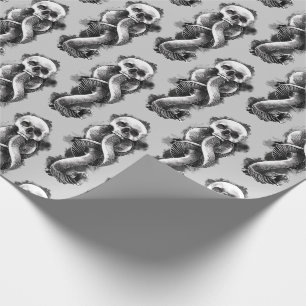 Papel De Presente Harry Potter Marca Escura Watercolor