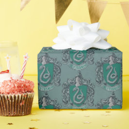Papel De Presente Harry Potter | Slytherin Crest Green