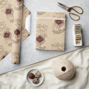 Papel De Presente Harry Potter Spell   Mapa de Marauder