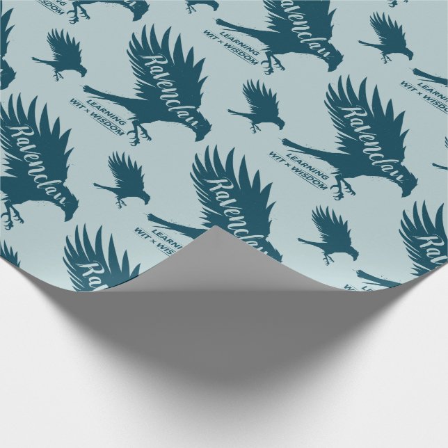 Papel De Presente Harry Potter | Tipografia da silhueta RAVENCLAW™ (Ponta)