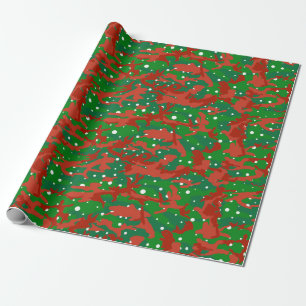 Papel De Presente Haus Da Camuflagem De Camo Xmas