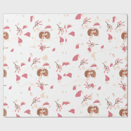 Papel De Presente Heart Hedgehog Romance