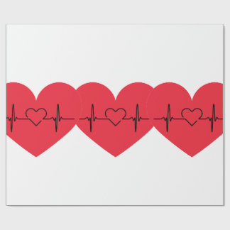 Papel De Presente heart paper