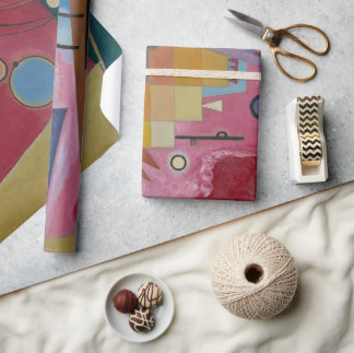 Papel De Presente Heavy Red by Wassily Kandinsky