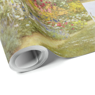 Papel De Presente Helen Allingham Vintage Uma Fronteira Herbácea