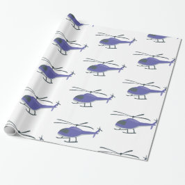Papel De Presente Helicóptero de Voo Cortado