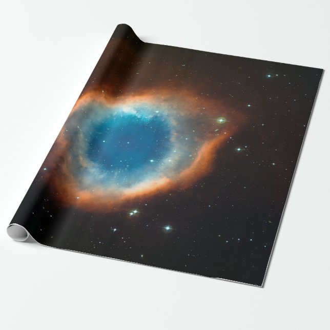 Papel De Presente Helix Nebula - Natureza da Astronomia Espacial (Desenrolado)