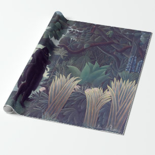 Papel De Presente Henri Rousseau - A Encantadora de Serpentes