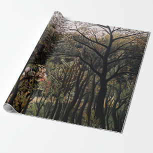 Papel De Presente Henri Rousseau - Encontro na Floresta