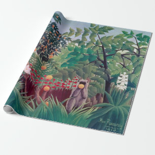 Papel De Presente Henri Rousseau - Paisagem Exótica
