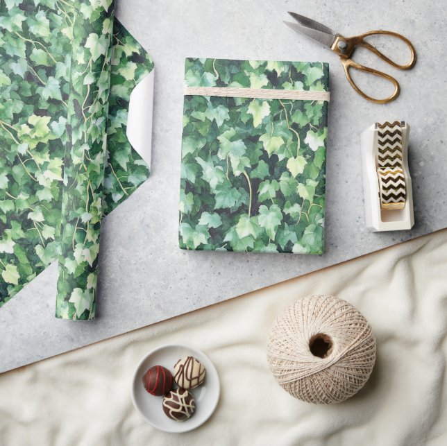 Papel De Presente Hera verde  (Artesanato)