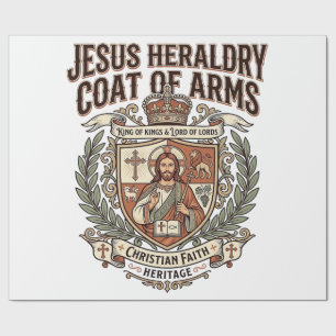 Papel De Presente Heráldica de Jesus Brasão de Armas Jesus Heráldica
