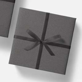 Papel De Presente Herringbone de cinza simples