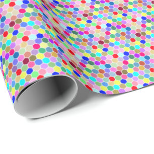 Papel De Presente Hexagon Wraping Paper