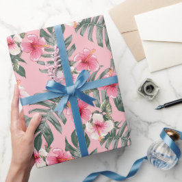 Papel De Presente Hibisco da Ilha
