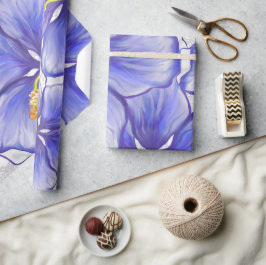 Papel De Presente Hibiscus & lace BLUE