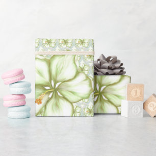 Papel De Presente Hibiscus & lace WHITE