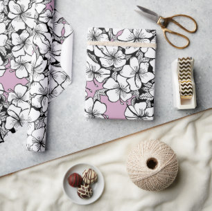 Papel De Presente Hibiscus Wrapping Paper