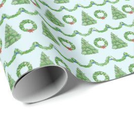 Papel De Presente Hidden Animals Holiday Wrapping Paper