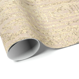 Papel De Presente Hieróglifos Egípcios GoldFoxier Blush Rosa Wood