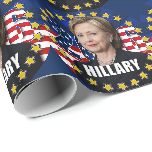 Papel De Presente Hillary Clinton para o papel 2016 do presidente (Ponta do rolo)