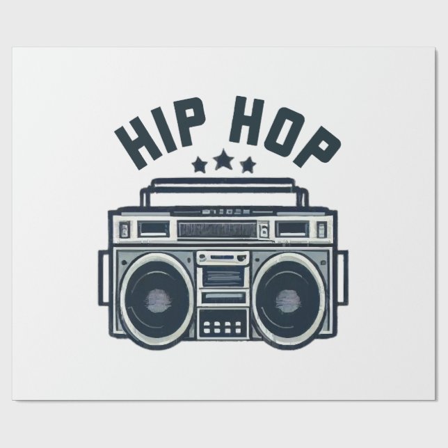 Papel De Presente Hip hop (Aberto)