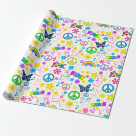 Papel De Presente Hippie
