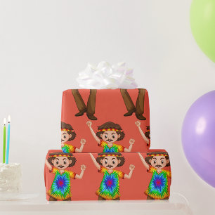 Papel De Presente Hippie Man Wrapping Paper
