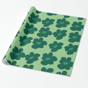 Papel De Presente Hippie Verde