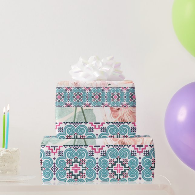 Papel De Presente Hmong Inspirou Wrap de Presente (Presentes para festas)