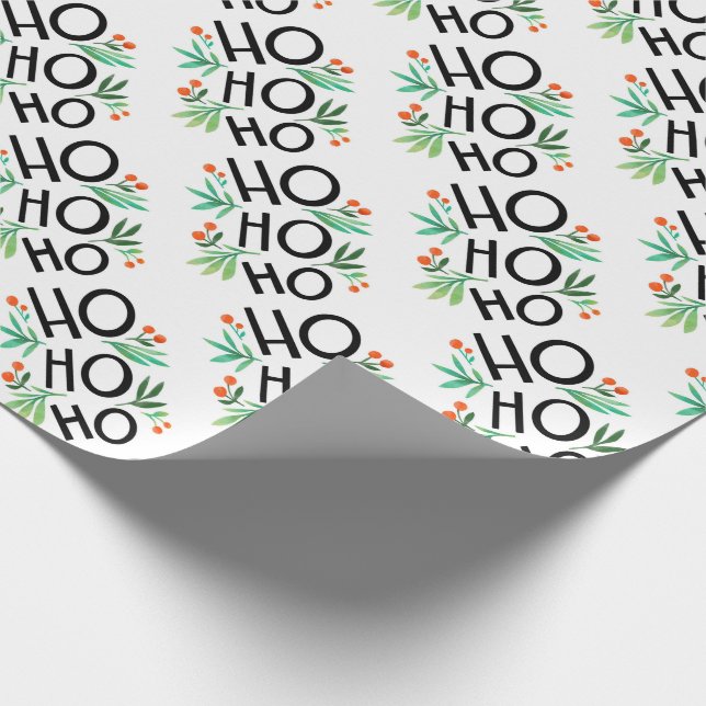 Papel De Presente Ho Ho Ho (Ponta)