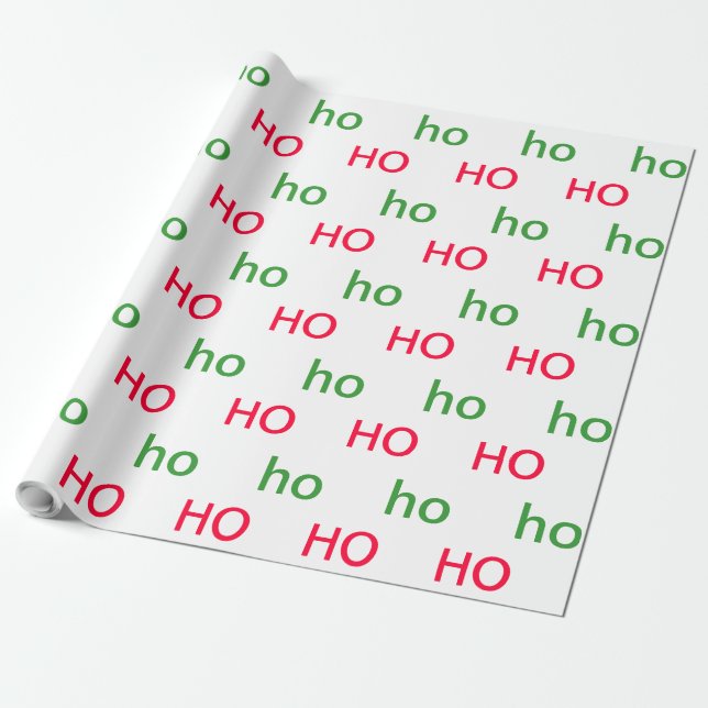 Papel De Presente HO HO HO Wraping Paper (Desenrolado)