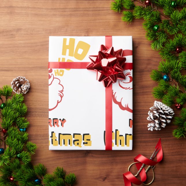 Papel De Presente Ho Ho Wraping Paper (Presente de Natal)