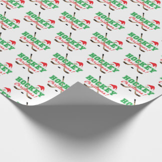 Papel De Presente Hockey com palitos de Natal