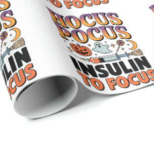 Papel De Presente Hocus Pocus I Precisa de Insulina para Focalizar D