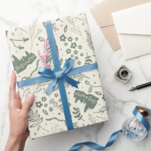 Papel De Presente HOGWARTS™ Herbology Magic Patterno