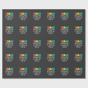 Papel De Presente Hoje é um dia perfeito para ser Gay LGBTQ Pride Mê
