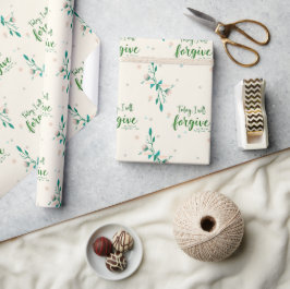 Papel De Presente Hoje, perdoarei como Cristo me perdoa.