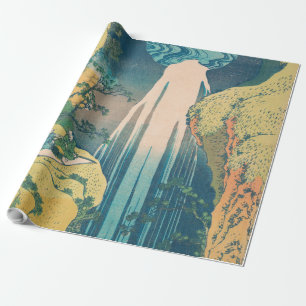 Papel De Presente Hokusai Amida cai no Japão, caindo em cascata