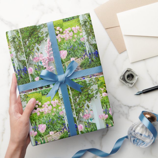 Papel De Presente Holandês Tulip Garden Trellis (Presentear)