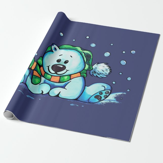 PAPEL DE PRESENTE HOLIDAY BEAR (Desenrolado)