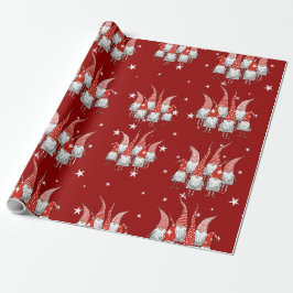 Papel De Presente Holiday Gnomos