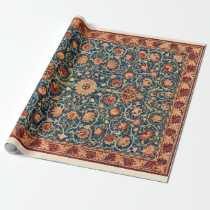 Papel De Presente Holland Park por William Morris, Vintage Rug Art