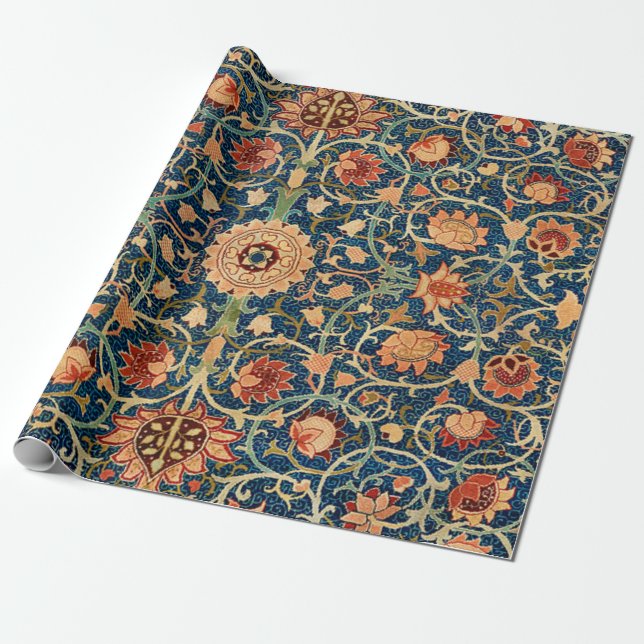 Papel De Presente Holland Park William Morris (Desenrolado)
