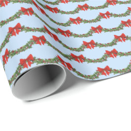 Papel De Presente Holly Boughs Wrapping Paper