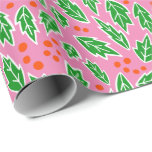 Papel De Presente Holly Christmas Xmas Nature Botanical Pattert Gift<br><div class="desc">Espero que goste desta design de férias. Adicione seu próprio texto. Verifique meu compro se há mais itens correspondentes, como adesivos, canecas, cartões, papel tecidular, assim como outros padrões de férias. Apenas uma nota: verifique se o padrão de impressão funciona para você. Zazzle impressão seu padrão repetindo cada 36". As...</div>