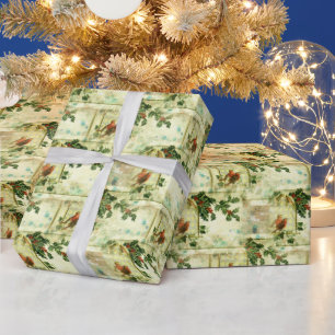 Papel De Presente Holly e Robins - Padrão de Férias