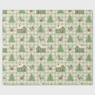 Papel De Presente Holly Hearth Christmas